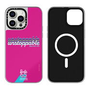 健殼CASETiBarbie芭比65周年蘋(píng)果手機殼適用iPhone16ProMax個(gè)性時(shí)尚藝 CASETiFY:芭比英文勢不可擋粉底4 iPhone:16