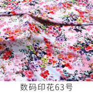程寶寶人造棉布料新品布人造棉布料棉綢布料夏季連衣裙服裝綿綢面料2024 數(shù)碼印花63號(半米價)
