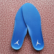 暗軒（ANXUAN）適配耐克喬丹AJ1 4 6 312 3籃球跑步防臭舒服透氣男女通用aj鞋墊 藍色白標aj 35碼