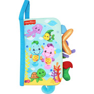 費雪（Fisher-Price）安撫海馬布書 手偶尾巴布書嬰幼兒童玩具海洋世界生日禮物禮品