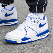 耐克（NIKE）男鞋春季新款運動(dòng)鞋AIR FLIGHT 89氣墊休閑鞋AJ4兄弟款實(shí)戰籃球鞋 FZ3045-100/AJ4兄弟款/白藍 44