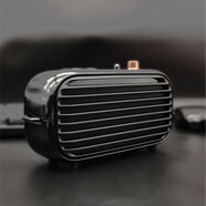 洛斐（LOFREE）毒奏藍牙音箱小音響 便攜桌面無(wú)線(xiàn)復古半夏墨金 墨金色/套裝拆出無(wú)包裝 官方標配