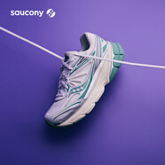 Saucony索康尼GUARD 2K復古跑鞋男女減震跑鞋透氣休閑鞋跑步運動(dòng)鞋子 白綠9 38.5