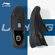 李寧一腳蹬男鞋跑步鞋春季2026新款softgo2一體織輕便透氣網(wǎng)面運動(dòng)鞋 標準黑-9 39.5 (245mm)