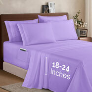 Elegant ComfortComfort 枕套和床單套裝 微纖維 超深口袋 薰衣草色