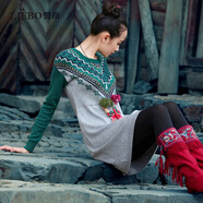 裂帛2025秋冬新款毛織連衣裙51EO0314 灰色 S