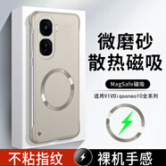 炫鏢適用vivo iQOO Neo10手機殼新款Neo10pro/+磁吸無(wú)邊框保護套超薄磨砂防摔散熱男女簡(jiǎn)約外殼 鈦金色 vivo iQOO Neo 10
