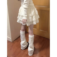 童槐大童夏季甜美奶黃色半身裙女設(shè)計感小個子蕾絲邊蛋糕裙高腰蓬蓬裙 主圖款 170 M 建議86-100斤
