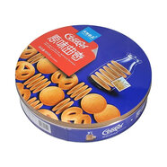 天地壹品天地壹品800克即食曲奇奶味酥脆奶香廣東特產(chǎn)香港風(fēng)味拜年禮品 藍罐