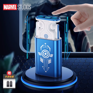 云恙2025年新款漫威G9升降充電倉藍牙耳機聯(lián)名款鋼鐵俠無(wú)線(xiàn)半入耳式運動(dòng)降噪 白藍美隊指紋升降艙+游戲雙模式+