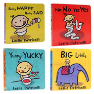 英文原版繪本 小毛孩系列一根毛小臟孩 Big Little/Potty  Leslie Patricelli 低幼兒童0-3歲紙板書(shū) 啟蒙認知行為習慣培養情緒管理 認知啟蒙4冊