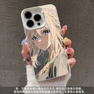 貓漫尖薇爾莉特手機殼適用蘋果16紫羅蘭永恒花園iphone15二次元oppofindx8p動漫re2一加13/ace3v魅族vivo HZ107909彩銀殼-透銀 華為Mate70