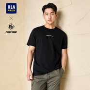 海瀾之家（HLA）【品牌專供】短袖T恤男款涼感短袖男夏季 黑色DQ XL 180/96AXL推薦151~164斤