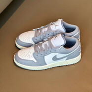 耐克（NIKE）aj1板鞋男女情侶春季新款低幫舒適防滑耐磨籃球鞋子女鞋 553560-053灰白（GS款） 35.5