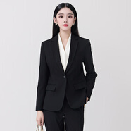 特洛曼免燙單扣西裝套裝女職業(yè)裝女裝OL氣質(zhì)面試正裝大學(xué)生商務(wù)工作西服