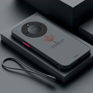 達諾爾華為Honor榮耀X50手機殼ALI-AN00保護5G套×5O新款AL1一ANOO全包防摔男女款液態(tài)硅膠超薄軟簡(jiǎn)約外 炫酷黑（楓葉）送掛繩 榮耀X50