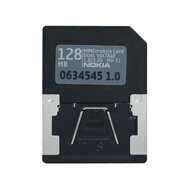 RS MMC卡128M 內存卡諾基亞手機內存卡 工廠(chǎng)測試卡可轉SD卡QD通用