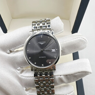 【二手99新】浪琴（LONGINES）男表博雅系列 商務(wù)休閑男士超薄自動機(jī)械手表 瑞士品牌天文臺認(rèn)證 34.5mm 灰盤鉆刻 L4.809.4.78.6