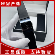 【二手95新】雷達RADO精密陶瓷系列 方形精鋼陶瓷石英手表 雷達男表雷達女表 二手奢侈品腕表 黑盤(pán)皮帶 男款 雷達手表