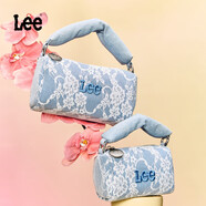 LEE2025新款迷你饅頭包女士包包手拎包小包女枕頭包手提包時(shí)尚精致 藍(lán)色 小號【蕾絲邊】