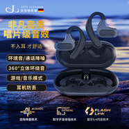JIFFY GLEEMON 吉菲格萊蒙 德國品牌【非凡金標(biāo)音質(zhì)】無線藍牙耳機開放式不入耳掛耳式降噪全景音效運動跑步丨適用華為蘋果 靈動黑 【耳機防丟+無感延遲】