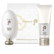 后（The history of Whoo） 去角質(zhì)100ml洗面奶卸妝女男深層清潔雪玉凝去角質(zhì)啫喱 后雪玉凝去角質(zhì)2件套盒 200ml