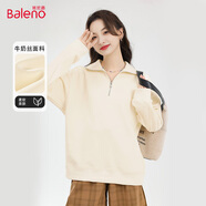 班尼路（Baleno）半拉鏈翻領(lǐng)潮流衛(wèi)衣女2025春秋新款女裝時(shí)尚百搭新年戰(zhàn)袍休閑外套