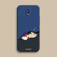 庫洛熊適用oppoR17手機殼新款R17pro保護套r11splus液態(tài)硅膠R15標準版防摔r15夢(mèng)境全包R11S外殼R15X男Plu 【 悠閑小新】海軍藍 OPPO R17 Pro