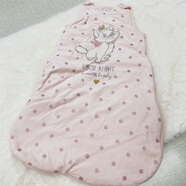 瑕疵品處理尾貨睡袋 嬰兒 小童秋冬睡袋防踢被加厚夾棉睡袋 天鵝絨水粉小貓咪貼補(bǔ)刺繡無(wú)袖夾 新生兒