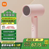 小米（MI）米家吹風(fēng)機(jī)H101家用便攜電吹風(fēng)負(fù)離子護(hù)發(fā)可折疊 大風(fēng)力速干七夕禮物推薦 米家便攜吹風(fēng)機(jī)H101 粉色