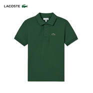 LACOSTE法國鱷魚(yú)童裝25春季新款純色簡(jiǎn)約短袖Polo衫|PJ2909 132/鱷魚(yú)綠 116 6A