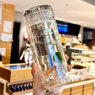ZSR觀山杯新款男士高硼硅雙層玻璃杯耐高溫水杯茶水分離辦公室茶杯子 長網(wǎng)鵝蛋觀山杯雙層玻璃杯 500ml