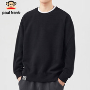 大嘴猴（paul frank）重磅衛(wèi)衣男士外套春款寬松休閑長袖上衣百搭男裝 黑色 2XL 