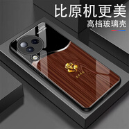 錢(qián)芙適用小米civi3手機殼新款高檔個(gè)性超薄十二生肖男款鋼化玻璃殼全包邊簡(jiǎn)約創(chuàng  )意防摔硬殼硅膠保護套 【原木棕】十二生肖-申猴 小米civi3【送高清膜】