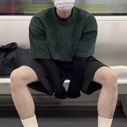 南極人短袖T恤男夏季薄款純色休閑t恤打底衫港風(fēng)學(xué)生寬松圓領(lǐng)半袖上衣 綠色 M