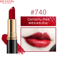 露華濃（Revlon）麗采保濕滋潤(rùn)唇膏女士啞光黑管口紅女士不掉色美妝化妝品女彩妝 740#神奇女俠色（奶油質(zhì)地）