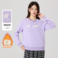 快魚(yú)秋冬新款衛(wèi)衣加絨女士創(chuàng)意字母印花長(zhǎng)袖上衣精美刺繡保暖內(nèi)搭
