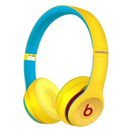 Beats solo3 wireless 頭戴式無線藍(lán)牙耳機(jī)studio3 pro魔音B耳麥 Solo3國行原封學(xué)院黃