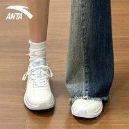 安踏（ANTA）女鞋新款春夏網(wǎng)面透氣初中學(xué)生軟底中考跑步鞋青少年運動(dòng)鞋子女士 迷霧藍【爆款新色】 35.5 【官方正品-假一賠十】