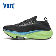 沃特飛氮跑鞋男2024夏季新款網(wǎng)面透氣運動(dòng)鞋氣墊緩震耐磨專(zhuān)業(yè)跑步鞋女 黑綠 37