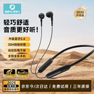 熙彼兒 【2025最新款】真無(wú)線(xiàn)藍牙耳機掛脖式半入耳式雙耳運動(dòng)跑步專(zhuān)用降噪超長(cháng)續航男女士款送朋友禮物 黑色【 HiFi音質(zhì)丨狂甩不掉】