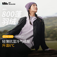 蕉下（beneunder）蕉下女士防風(fēng)氣絨外套圓領(lǐng)秋冬新款CL18524 漫暮黑 165/88A(L) 