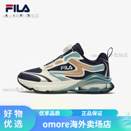 斐樂（FILA）童鞋兒童運(yùn)動鞋2024秋季男女中大童跑步鞋BOA太空艙 深灰藍(lán)/奶白-FFI 33碼 內(nèi)長20.5cm