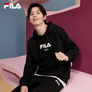 FILA 斐樂(lè )官方情侶款連帽衛衣2025春夏純棉寬松針織長(cháng)袖上衣