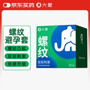 大象避孕套情趣螺紋男用套套計生用品成人安全套8只