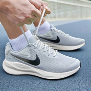 耐克（NIKE）2025款男鞋 官方艦店跑步鞋秋新款運(yùn)動(dòng)鞋透氣休閑鞋輕便跑鞋 【Revolution 7-灰白】 40.5 (255mm) 7.5
