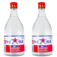 紅星北京紅星二鍋頭白酒 清香型白酒老酒 68度甑流2L*2瓶 2013年產(chǎn)