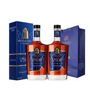 督格拉澤白蘭地  格魯吉亞三星白蘭地 700ml 禮盒裝 40度 原瓶進(jìn)口洋酒 VSOP白蘭地 700mL 2瓶 【送手提袋】