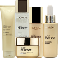 歐萊雅（LOREAL） 金致臻顏奢養(yǎng)活膚水精華潔面乳乳液面霜 五件套潔面乳活膚水乳液精華眼霜