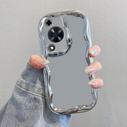 庫洛熊適用華為暢享70S手機殼保護套GFY一AL00新款硅膠全包防摔GFYAL女款ALOO暢想七十七零7OS榮耀享暢亨 電鍍奶油紋-銀色-純色無(wú)圖案 華為暢享70S